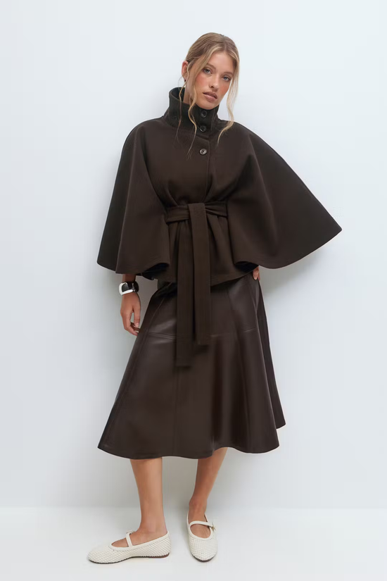 Gianna Cape Belt Coat